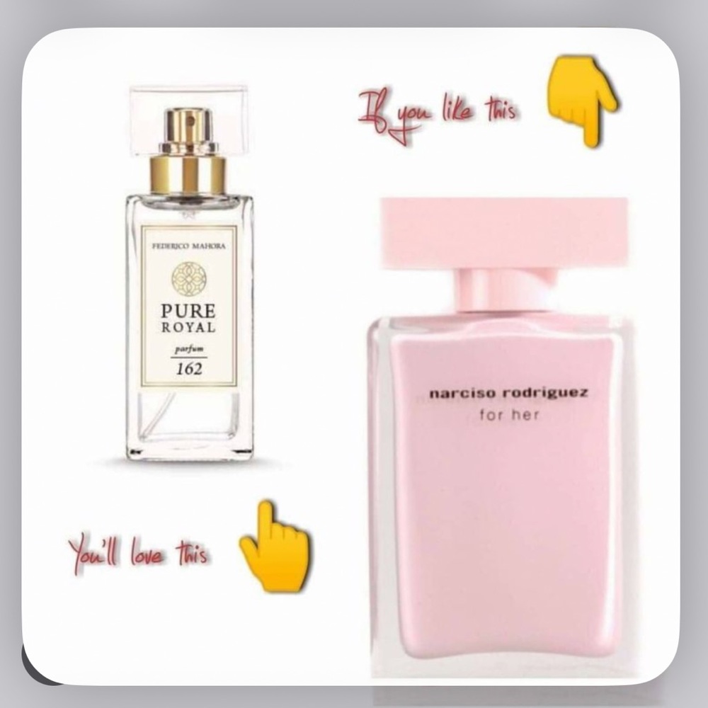 FM pure royal perfume #162 smells like narciso rodriguez
for her